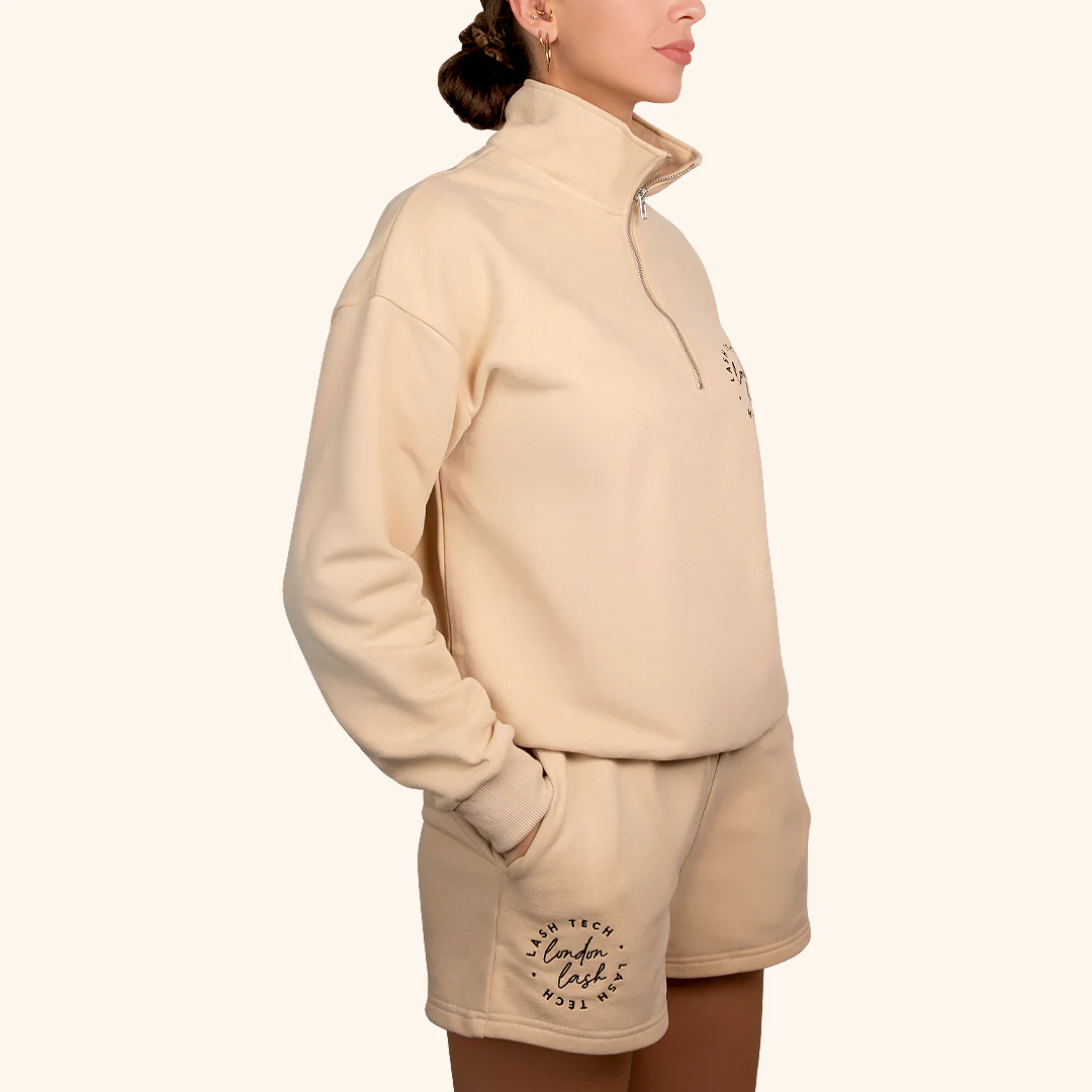 London Lash Funnel Neck Zip Sweatshirt - Image 3