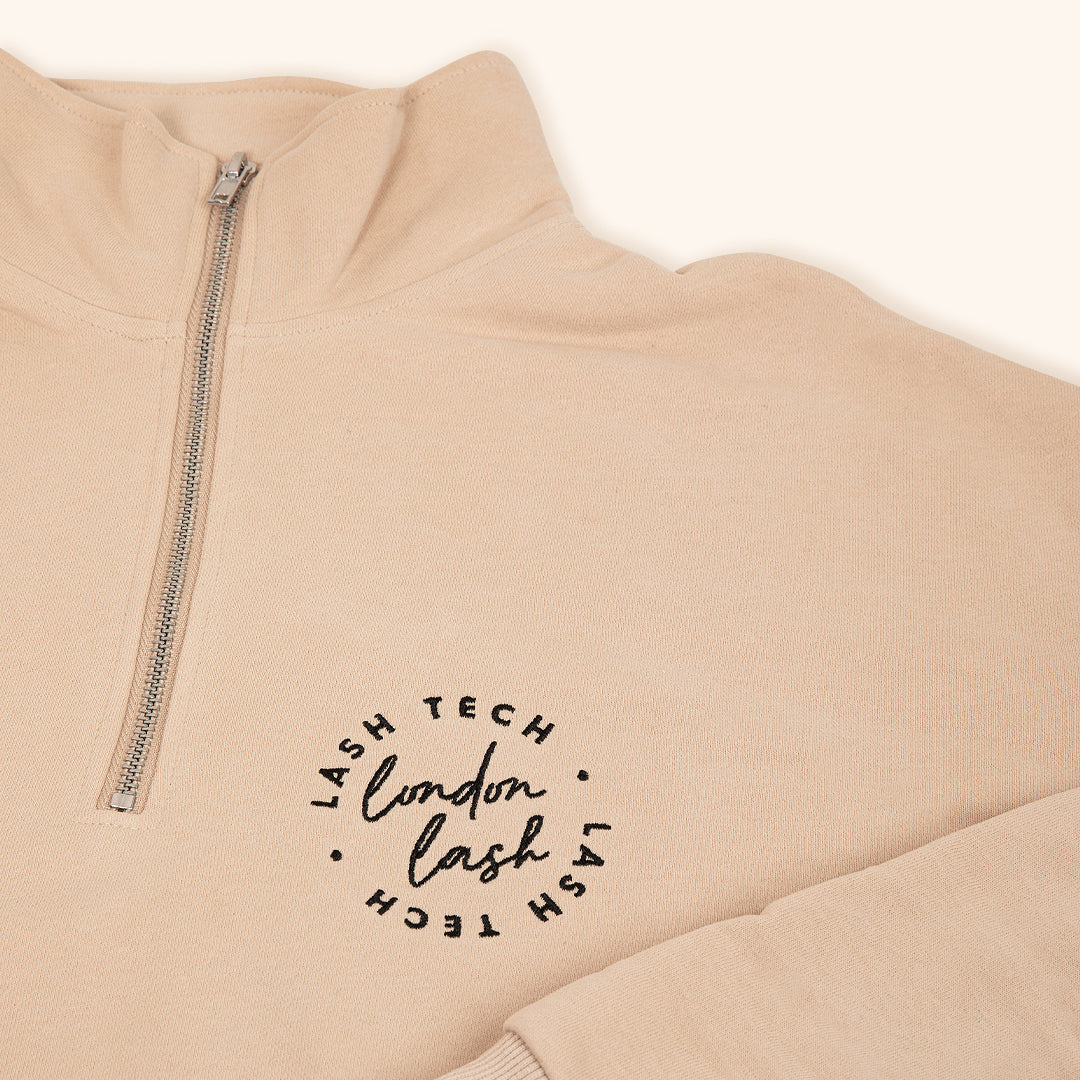 London Lash Funnel Neck Zip Sweatshirt - Image 4